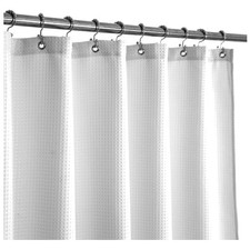 Stall Shower Curtain 54 x 72 inch, Fabric, Waffle Weave, Hotel Luxury Spa, 23...