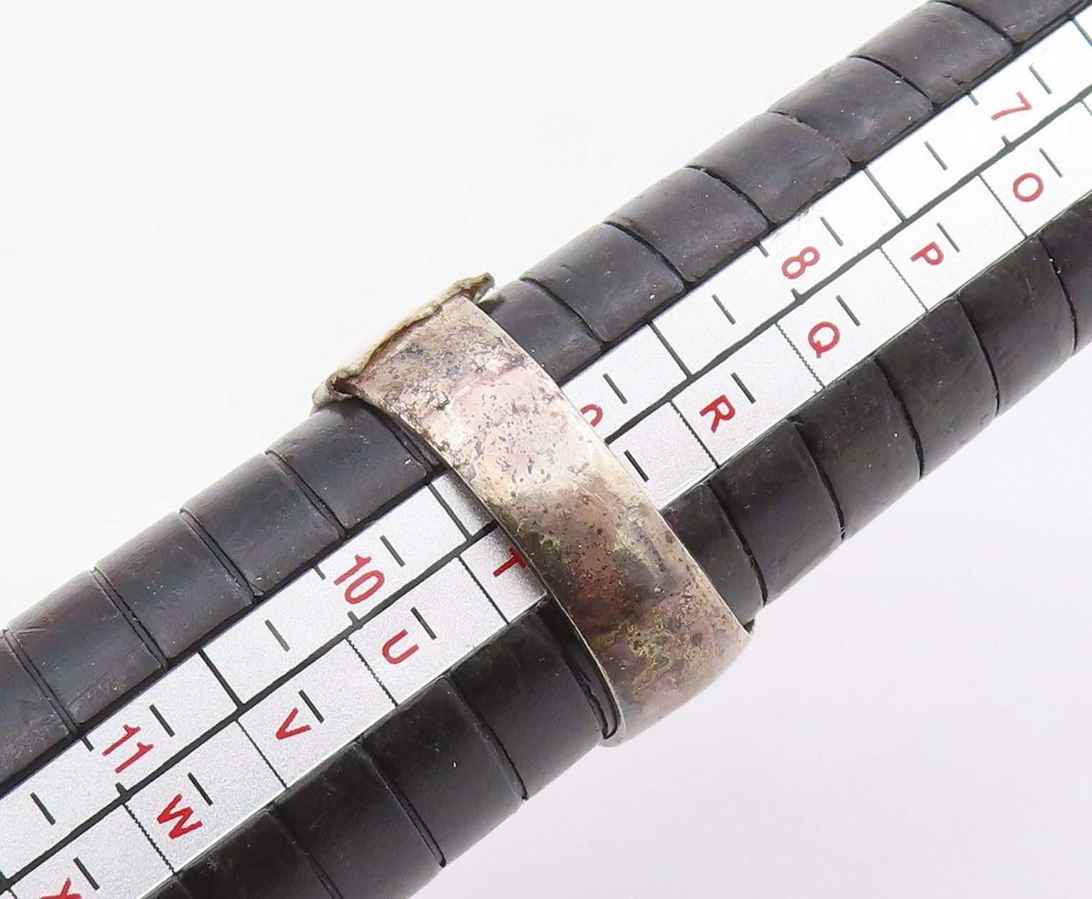 925 Sterling Silver Vintage Ring Solid Cutout Tig… - image 8