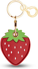 Leather Keychain for Airtag, Cute Protective Keychain Holder Compatible with App