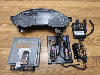  2012 AUDI A7 A6 3.0L ENGINE Computer ECU KEY Instrument Cluster ignition Set  