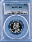 1952 Silver Proof Washington Quarter PCGS PR66 - Frosty with Deep Mirrors!!!