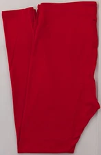 OS LuLaRoe One Size Leggings Solid Vibrant Red 61 NWT