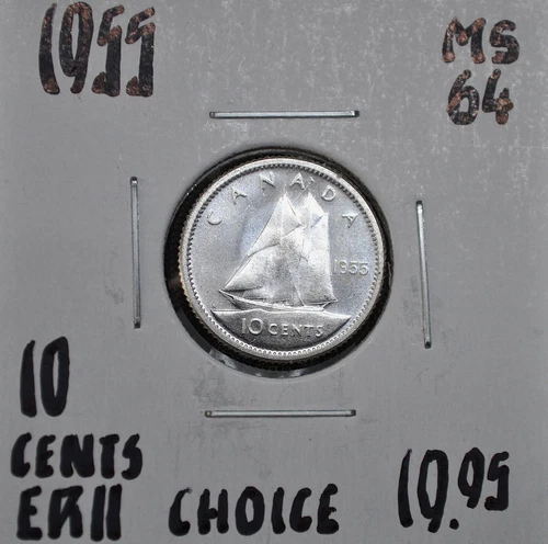 1955 Canada 10 Cents