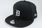 NEW ERA 9FIFTY BASIC SNAPBACK HAT CAP MLB DETROIT TIGERS BLACK/WHITE ADULT MENS