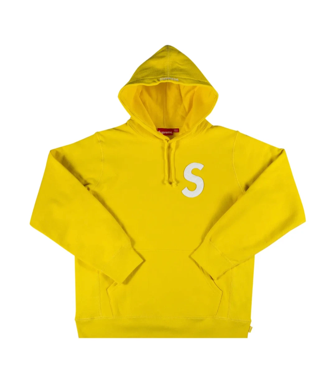 Neuf ! Sweat à capuche Supreme S/S 20 S logo (jaune) Large