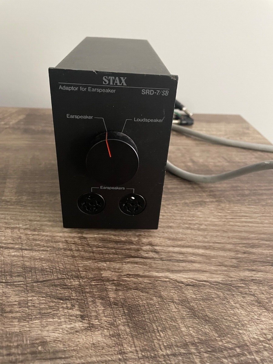 Stax SRD-7 スピーカーアダプター STAX SRD-7 SB Adaptor, Black, Not Tested | eBay