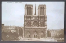 RPPC - Notre-Dame, Paris, FRA - 1918-39, Rough Edges