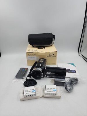 SEREE Video Camera for Youtube Camcorder Night Vision Film Camera Full HD 2.7K