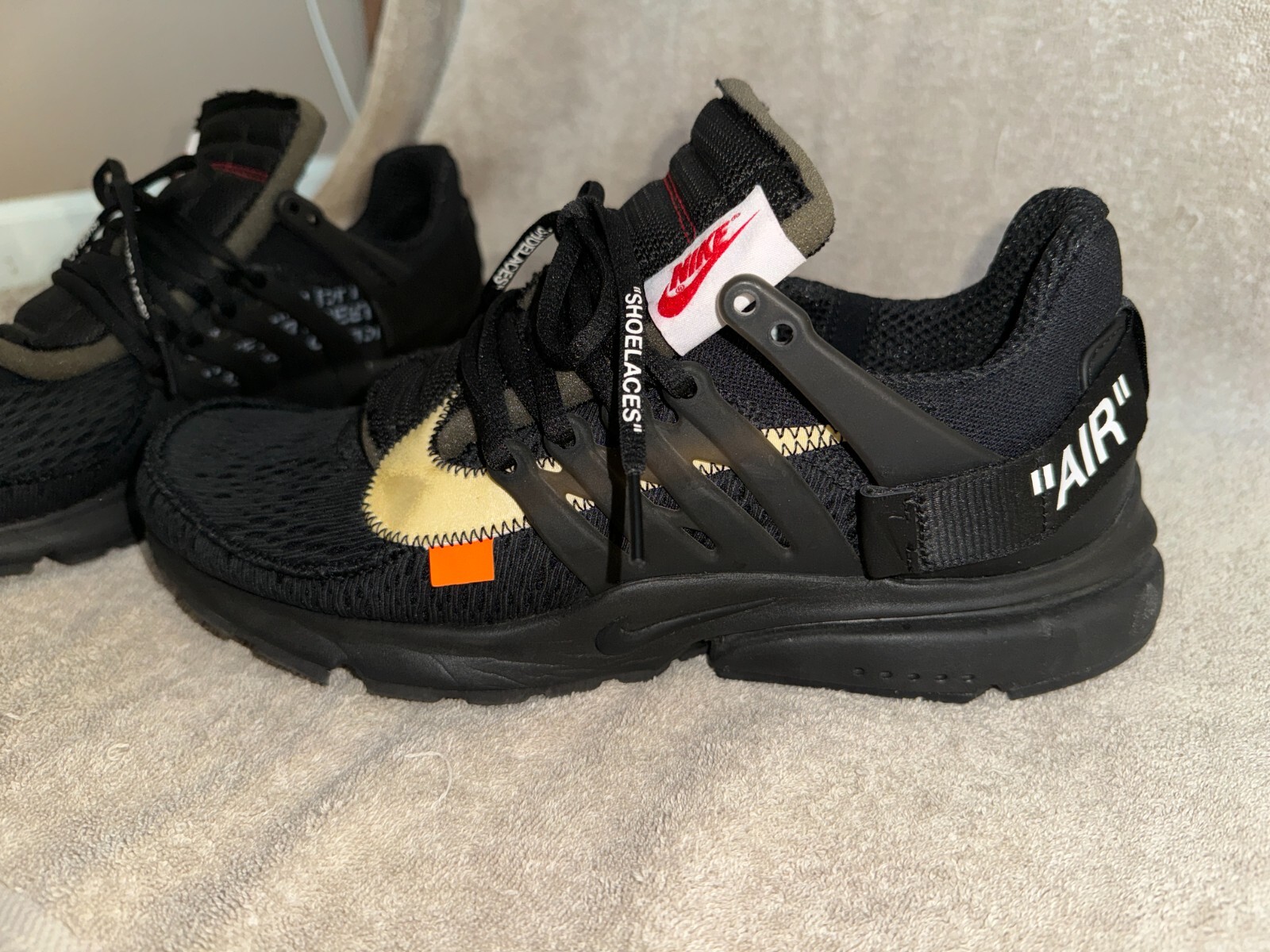 OFF WHITE X NIKE Nike Air Presto x bianco sporco nero basso (2018) taglia 11