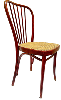 COPPIA SEDIE BISTROT STILE THONET PAGLIA VIENNA IMPAGLIATURA NUOVA