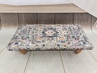 Footrest stool Bench with cushion Under desk stool Footstool bench Upholstered