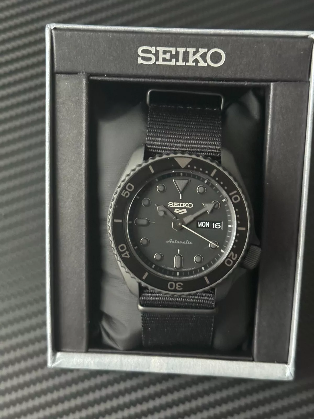 SEIKO 5 Sports SRPD79 Japan Black Dial Stealth NATO Strap Watch in Nepal at NPR 59265 Rating 5