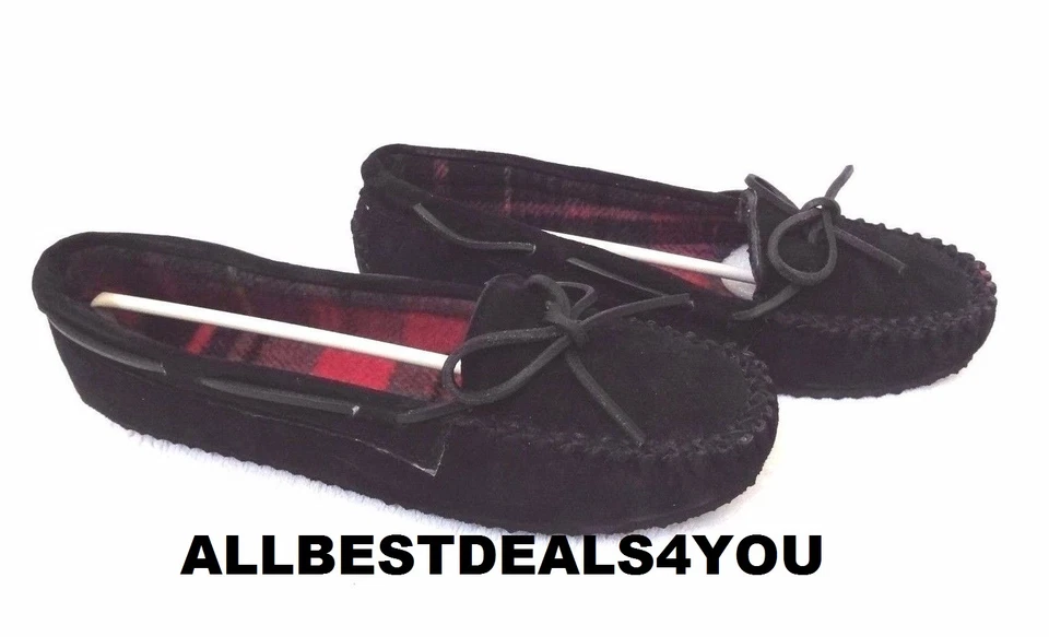 Peace Mocs 俄亥俄州女士乐福鞋老朋友鞋莫卡辛鞋尺寸 9 ~ 黑色 — 第 2/4 张图片