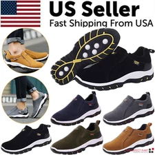 Men's Loafer Slip On Athletic Shoes Casual Walking Sneakers Outdoor Sports