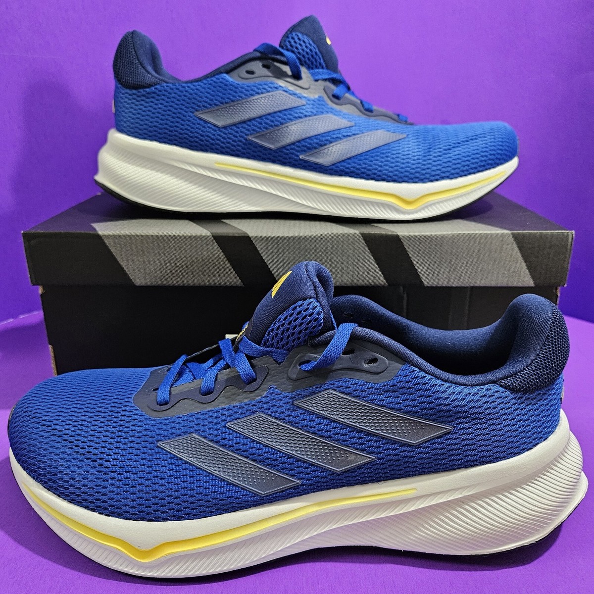 Adidas Response Running Shoes‎ Men\'s Size 9.5 Royal Blue Spark Athletic Sneakers adidas Response Pace Mens Running Shoes Dark Blue Matte  main image 3