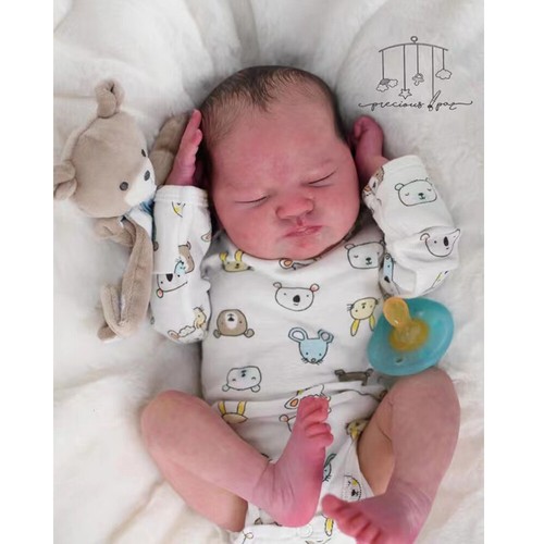 18" Unpainted Reborn Doll Kit Blank Baby Quinlyn Soft DIY Parts with COA - Bild 8 von 10