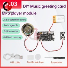 8M Greeting Card Recordable Voice Chip Music Box Sound Module DIY Musical Type-C