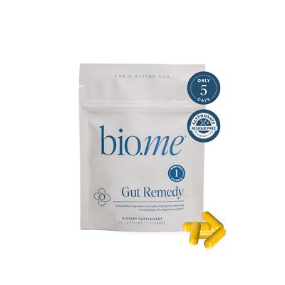 Bio.me Gut Remedy Capsules 5-Day Cleanse Magnesium Berberine L-Glutamine