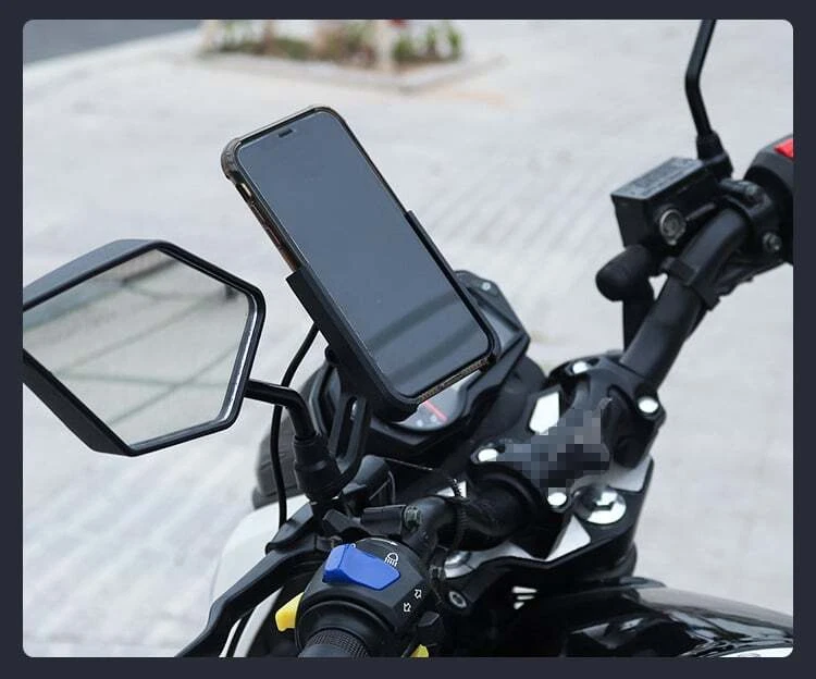 Motorcycle Cell Phone GPS Holder Mirror Mount For Suzuki Bandit 1200 1250 600S Foto 4 de 4