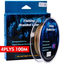 4 Strands Braided Power horse Fishing Line 2colors PE line 100M 0.6#-10#
