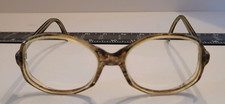 Vintage Fairfield 140 Brown Rectangle Eyeglasses Full Rim Grandma