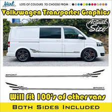 LWB VW Transporter Camper MOTORHOME Stripes Decals Stickers Van Graphics 174