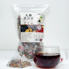 Ginseng Mulberry Goji Berry Red Date Tea for Men Energy and Wellness Support