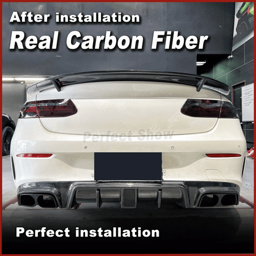 Für Mercedes C238 E450 E500 E53 Coupe 2017-2021 Carbon Heckspoiler Spoiler Lippe - Bild 2 von 13