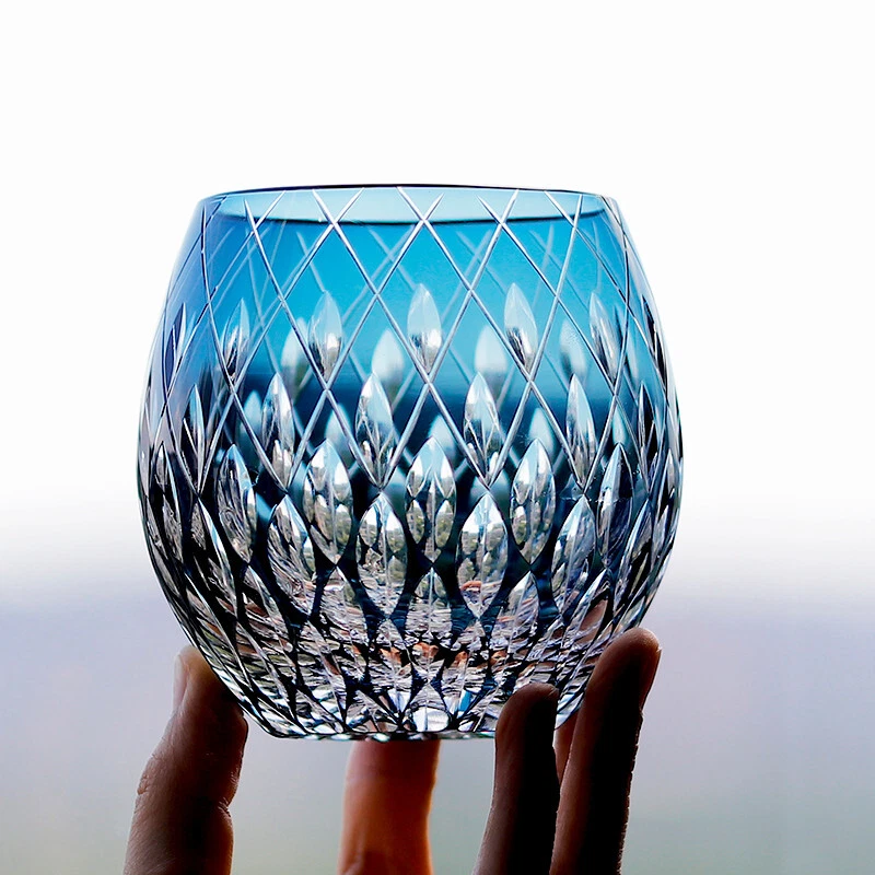 Edo Kiriko Rock Glass - Thumbnail 2