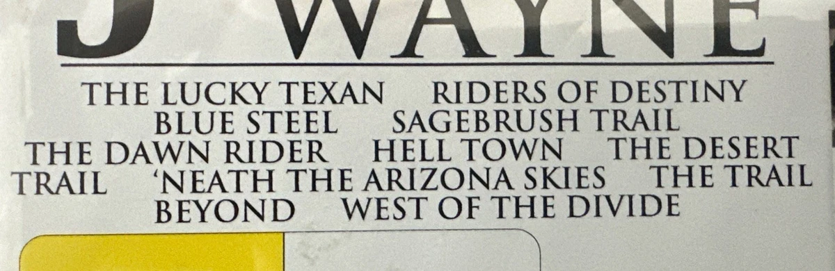 John Wayne : 10 Movie Collection - DVD - Region Free - Black / White
