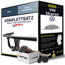 Für VW Sharan Typ 7M Anhängerkupplung starr +eSatz 13pol 05.1995-05.2000 AHK