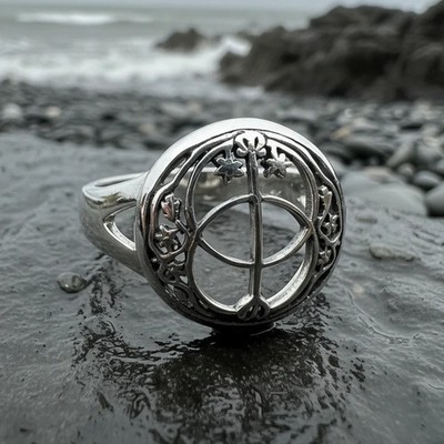Chalice Well Ring Avalon Wiccan Pagan Ladies 925 Statement Ring 925