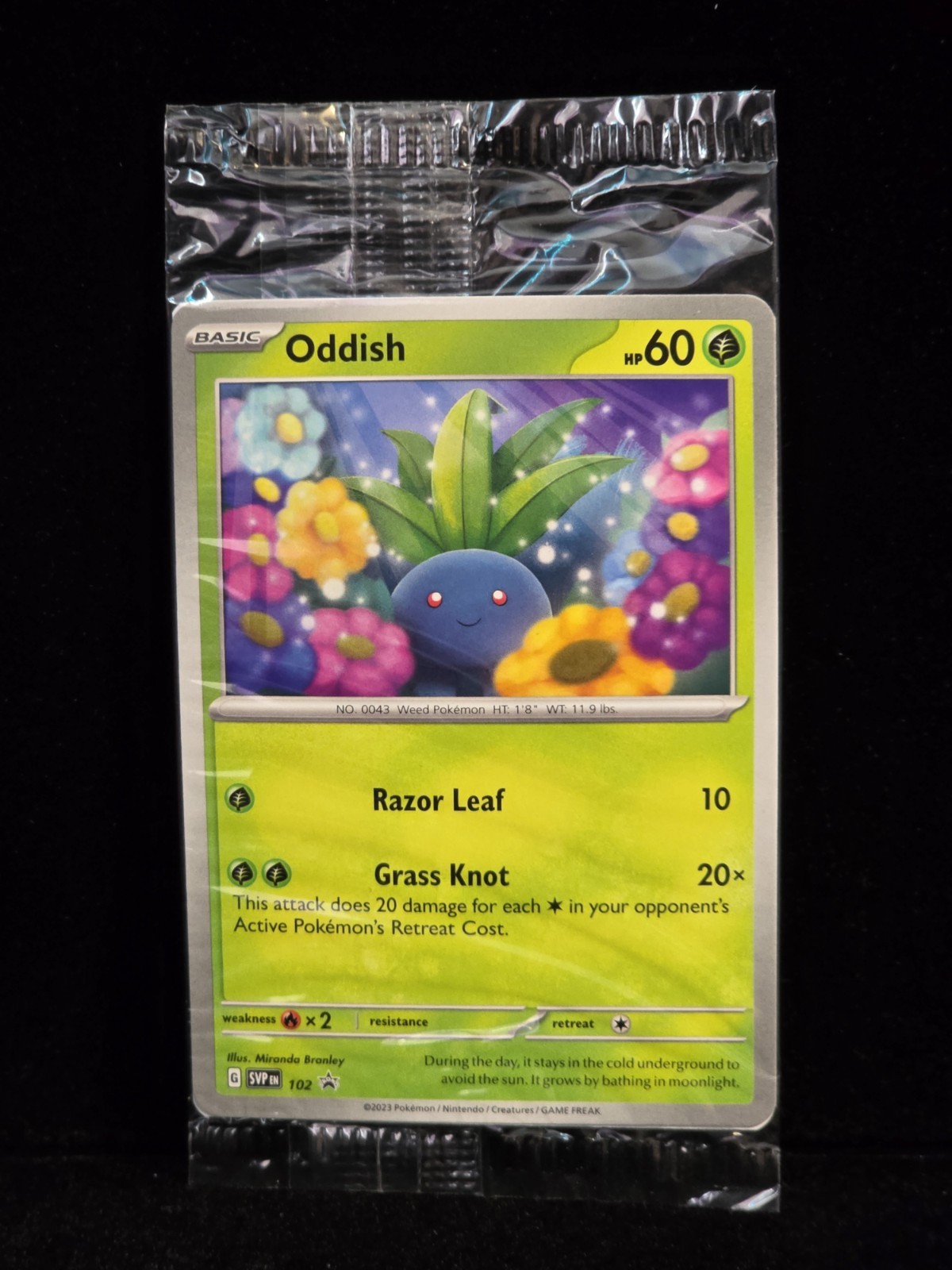 Oddish 102 Sv: Scarlet & Violet Promo Cards Regular *Sealed* Black Star Promo