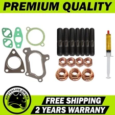 Turbo Charger Installation Stud, Gasket & Lubricant Kit For Toyota Hilux 3.0L