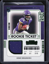 2021  Panini Contenders #RTS-KNW Kene Nwangwu RC Rookie Jersey