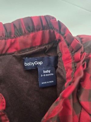 Kinder Kleidchen, 3-6 Monate, Baby Gap, rot kariert, absolut neuwertig!