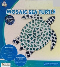 Mosaic Sea Turtle Kit Smooth Tiled Do It Yourself Keepsake Hobby NEW Sealed Box