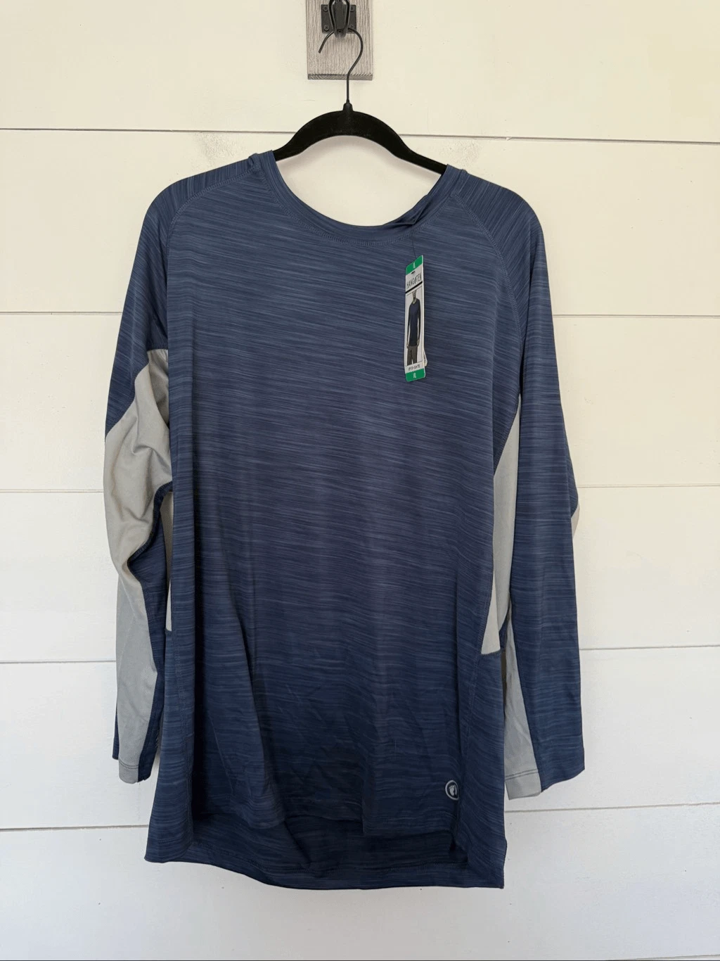 Hang Ten Men’s XL Blue UPF 50+ Sun Longsleeve Tee New