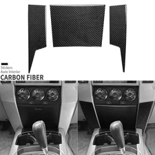 3Pcs Real Carbon Fiber Console Storage Panel Cover Trim For Toyota 4Runner 03-09