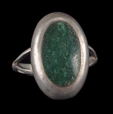 Vintage RMM Taxco Green Onyx Ring 3.1g