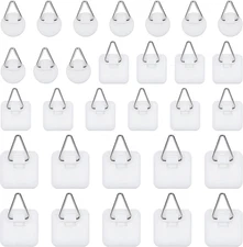 30 Pcs Adhesive Picture Hangers Stick on Picture Hangers Adhesive Plate Hanger f