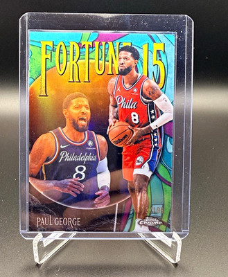 Topps Chrome Update Fortune 15 2025-26 Paul George #F15-9 76ers SP /199