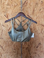 Fabletics Principal Motion365 Low Impact Bra Women's MEDIUM Dark Moss Shine NEW