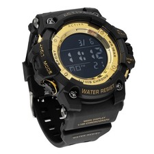 Activa Sync X Invicta Men's 50mm Digital Sport Watch Black Gold - NEW