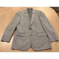 Brooks Brothers 346 Mens 40R Grey Glen Plaid Wool Cashmere Blazer Sport Coat