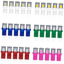 30 Pack Multi Color 6 Colors Mixing 194 LED Bulb T10 Wedge LED 6Mix-Color