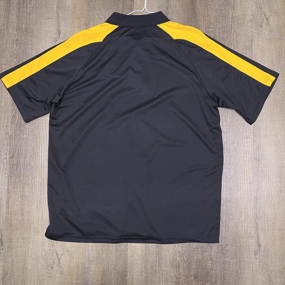 匹兹堡钢人队黑色 Polo 衫 2XL NFL 刺绣 — 第 4/4 张图片