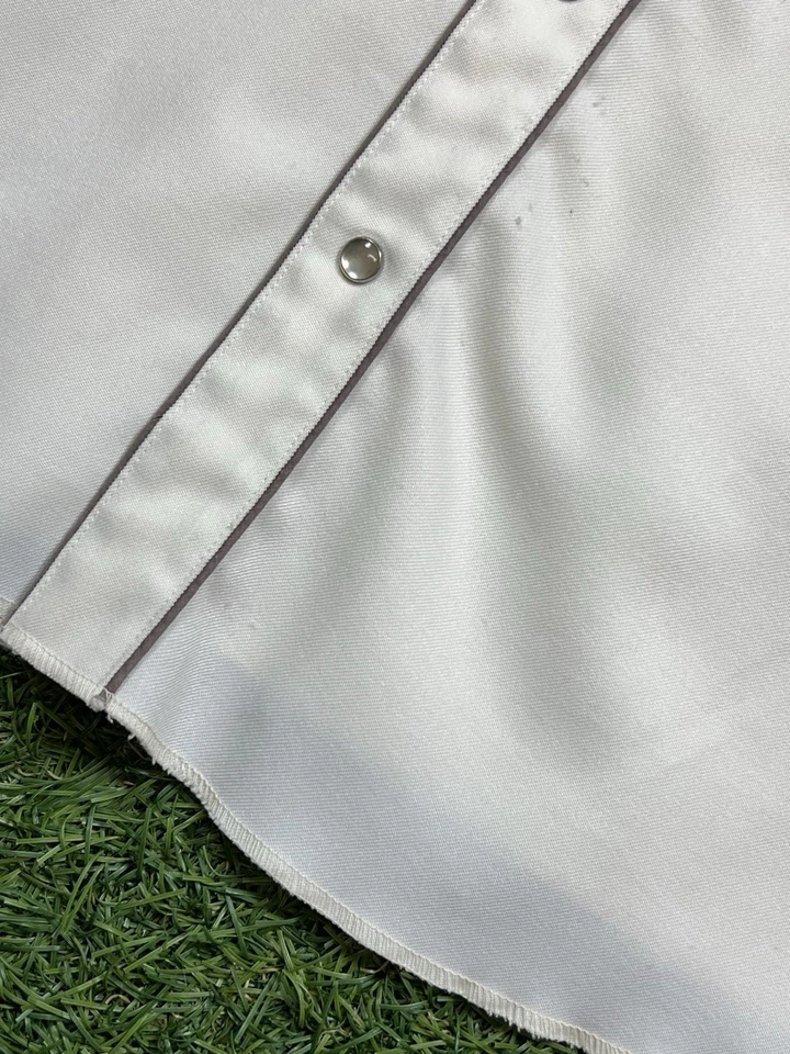 VTG H Bar C Ranchwear Western San Gabriel Pearl Snap Shirt 16.5 Rockabilly USA - Image 3 of 4