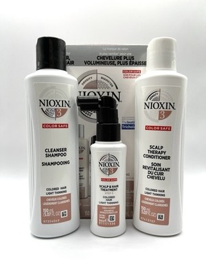 Nioxin Hair Care Kit System 3 Color Treated Hair w Light Thinning Full Set $38
