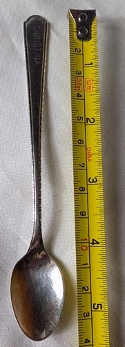 Gorham Sterling Silver Baby Spoon 5" Beaded Edge Plymouth Pattern Engraved